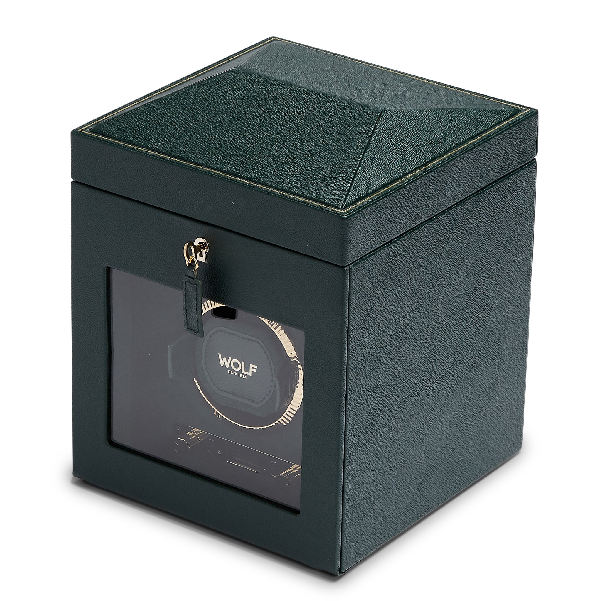 Wolf 1834 watch winder British racing green